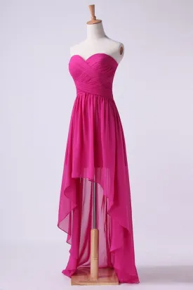 2024 Asymmetrical Prom Dresses Sweetheart PQQ483D3
