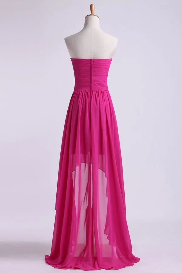 2024 Asymmetrical Prom Dresses Sweetheart PQQ483D3