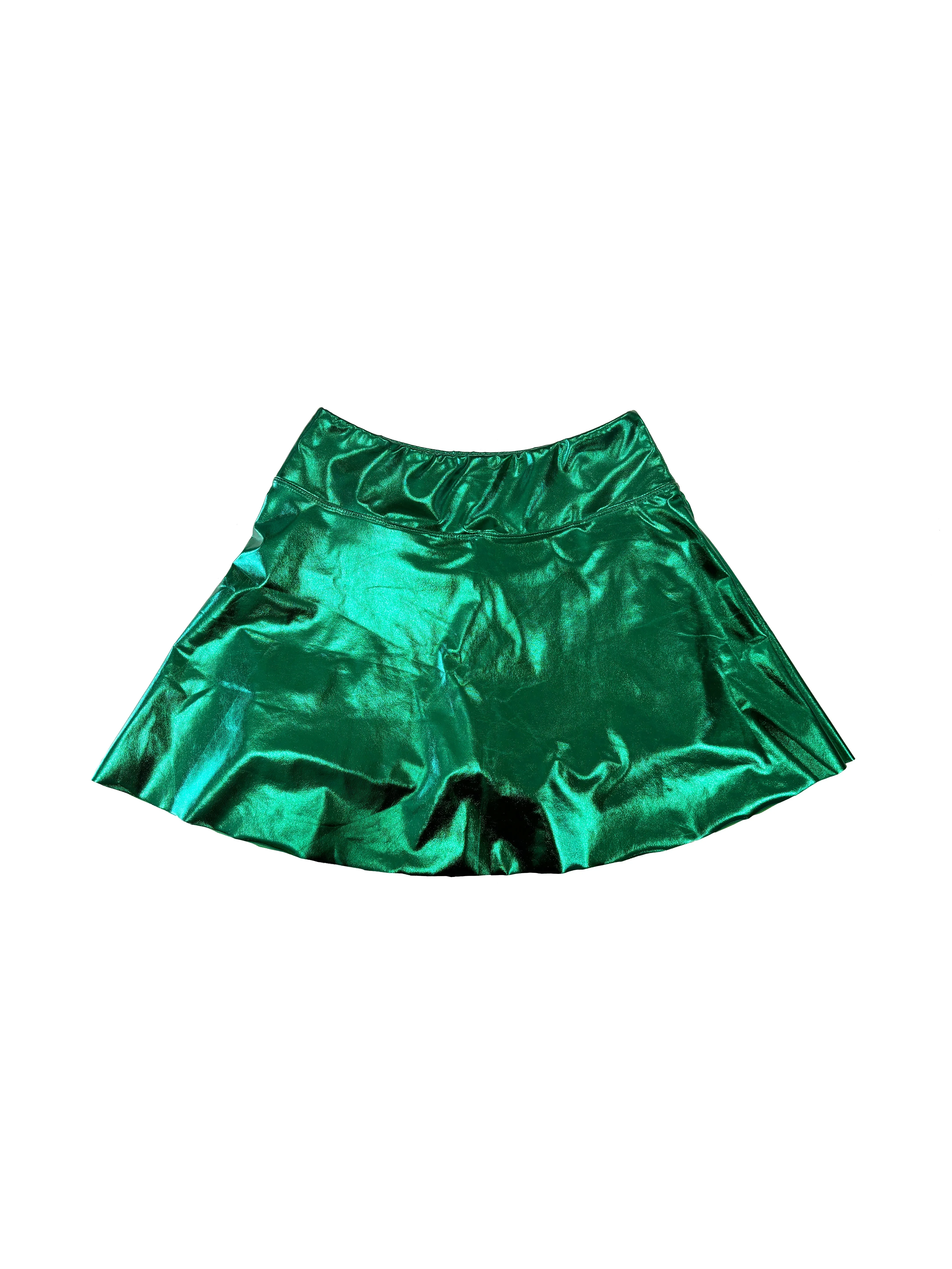 Adult Metallic Skort - Green