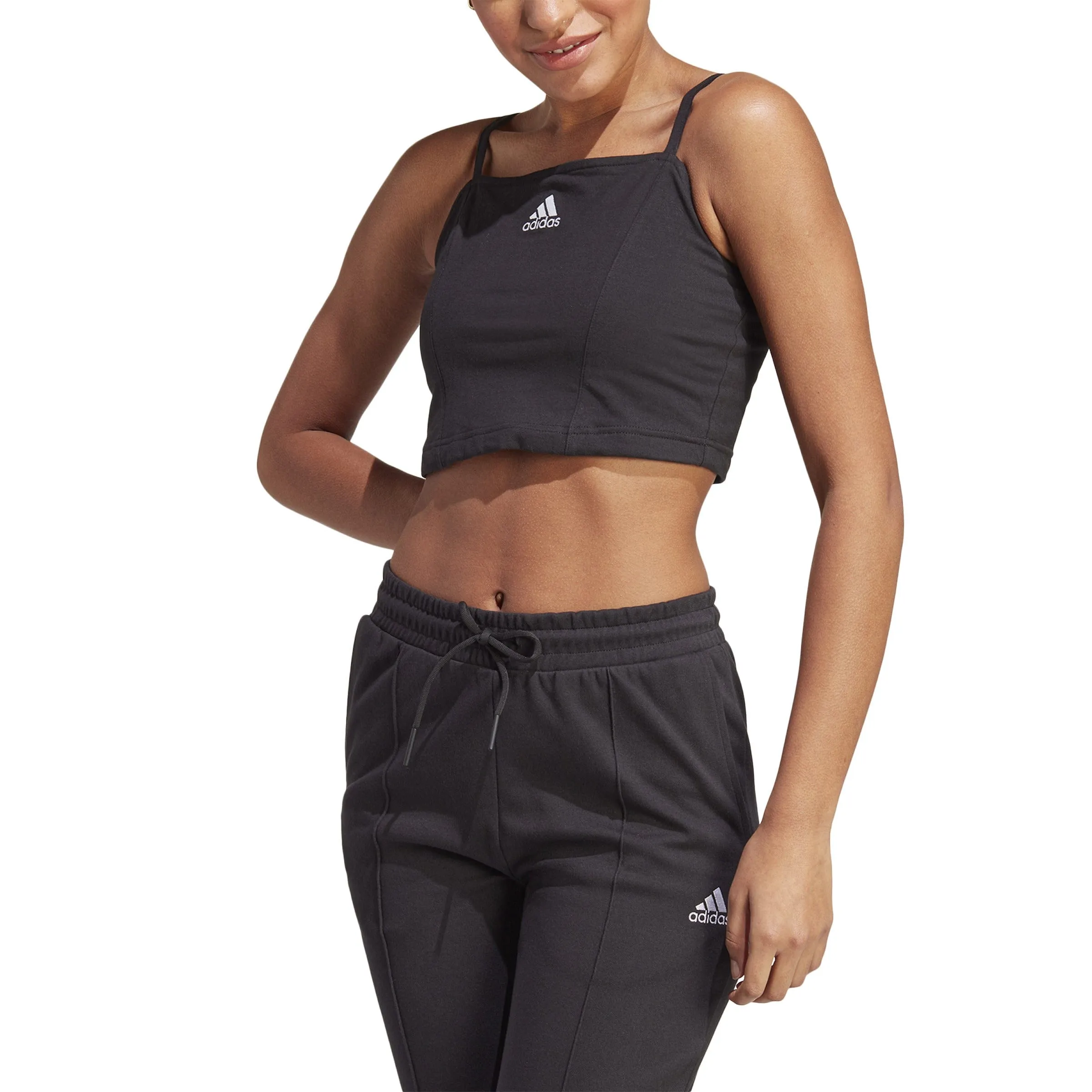 ALLOVER ADIDAS GRAPHIC CORSET-INSPIRED TANK TOP