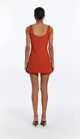 Amanda Uprichard Valetta Romper in Ruby