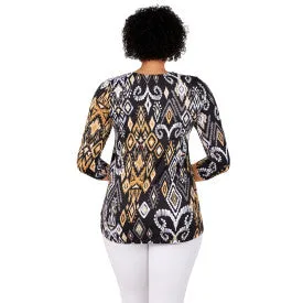 Blouse Black Multi - Ruby Rd.