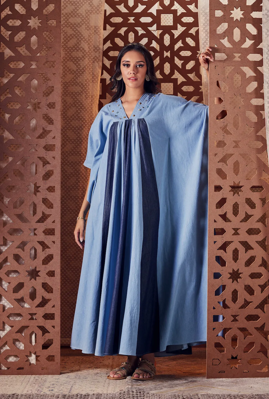 Blue Denim Kaftan