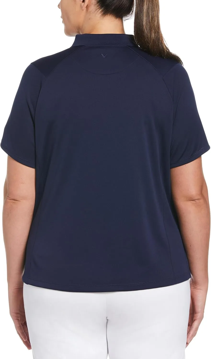Callaway Women's Solid Swing Tech Short Sleeve Golf Polo Shirt