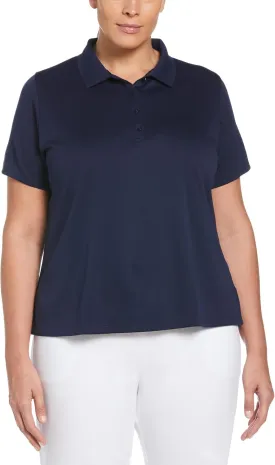 Callaway Women's Solid Swing Tech Short Sleeve Golf Polo Shirt