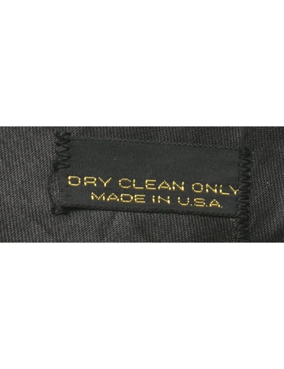 Checked Pattern Brown Classic Trousers - W33 L28