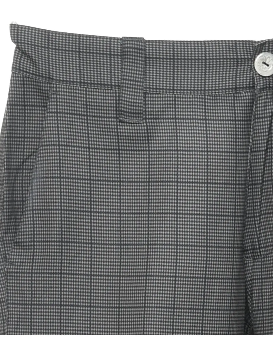 Checked Pattern Trousers - W30 L32