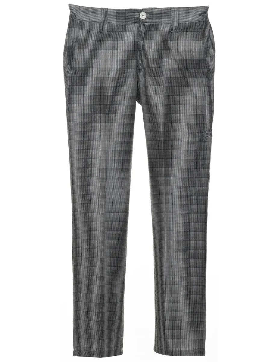 Checked Pattern Trousers - W30 L32