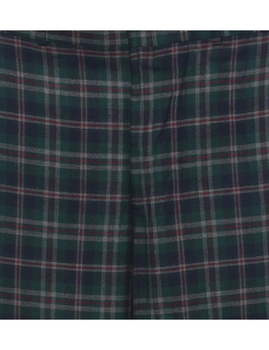 Checked Pattern Trousers - W35 L29