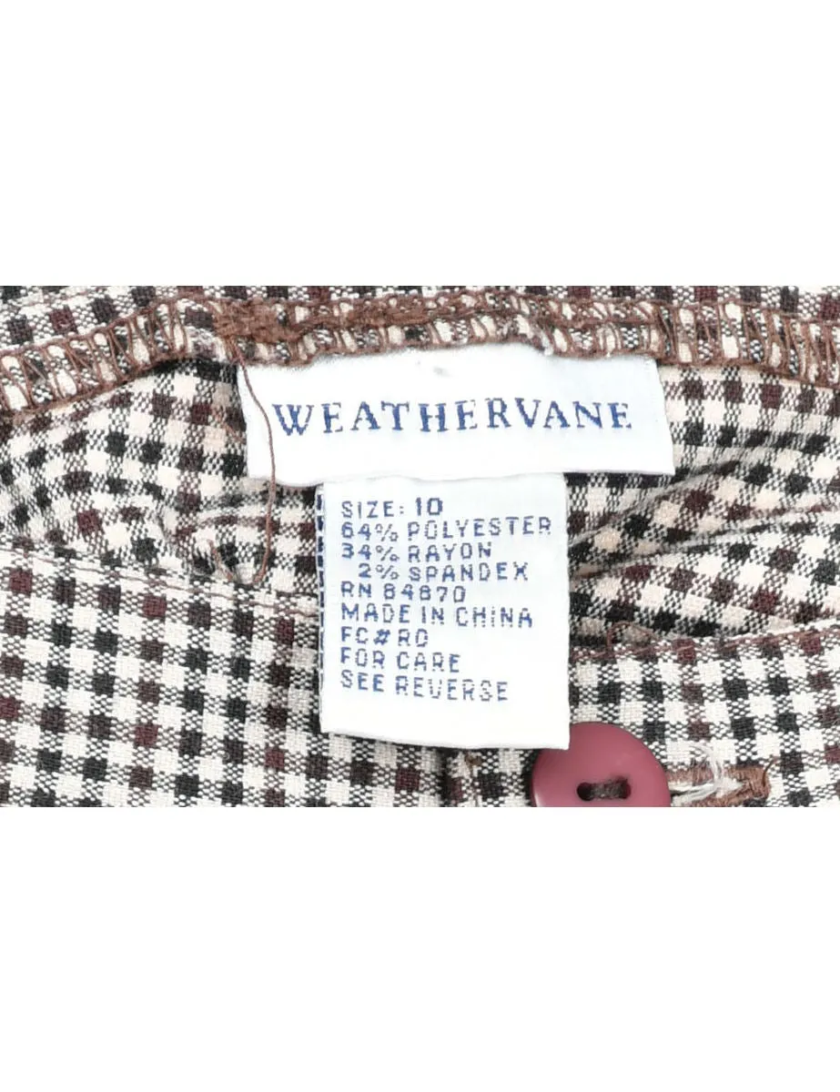 Checked Trousers - W28 L30