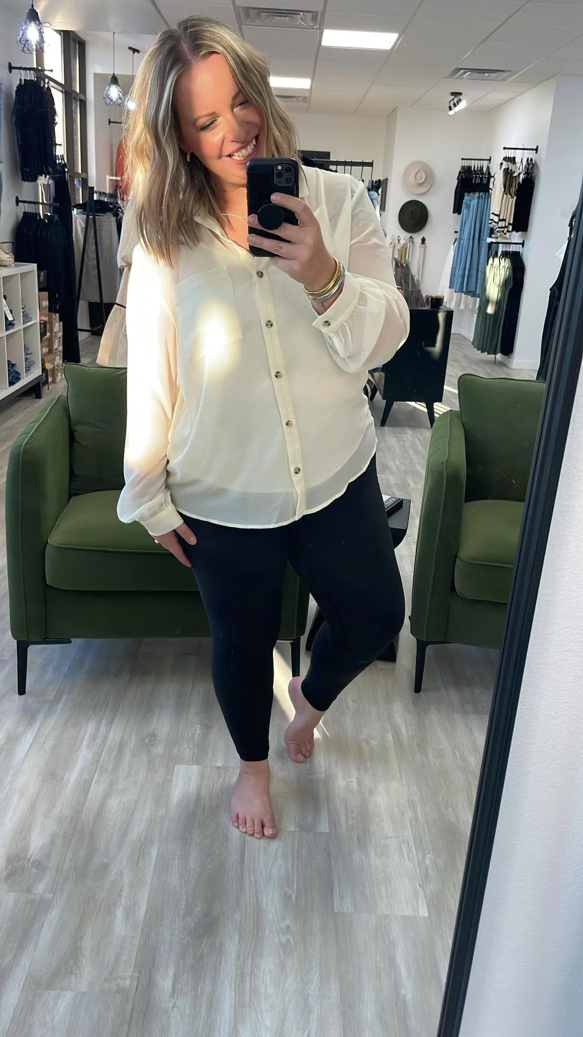 Courtney Chiffon Blouse w/ Cami