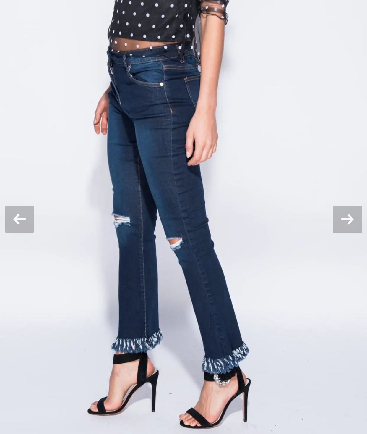 Distressed Flare Jeans