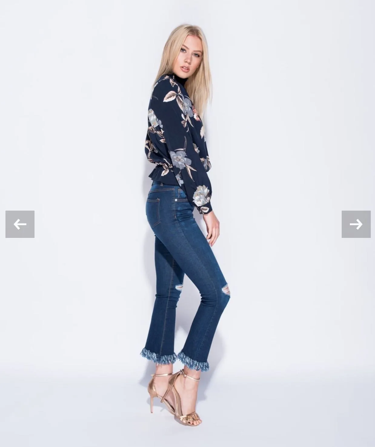 Distressed Flare Jeans