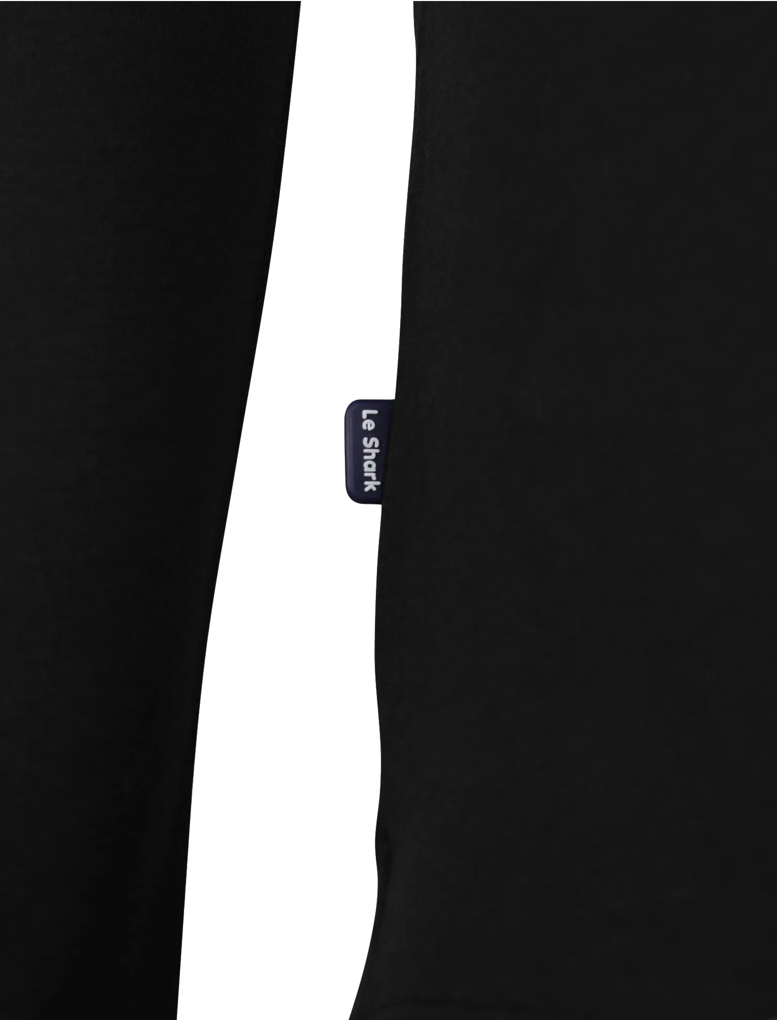 Gifford Crew Neck Long Sleeve Cotton Top in Black - Le Shark