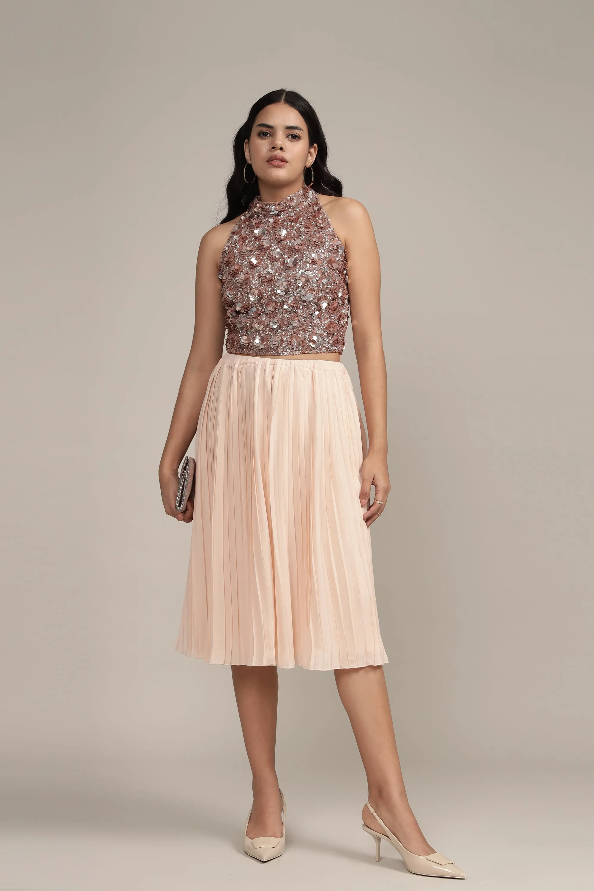 Gui Mink Sequin Top
