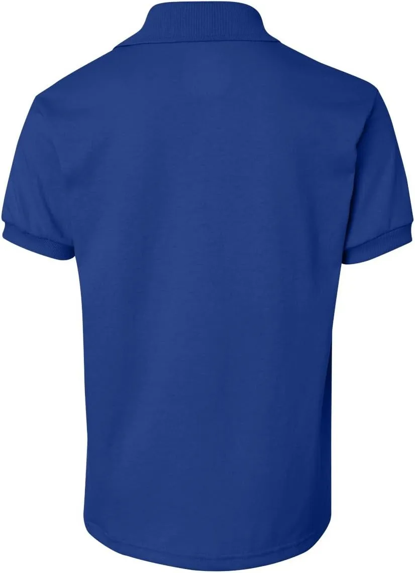 Hanes Boys' Short Sleeve Eco Smart Jersey Polo