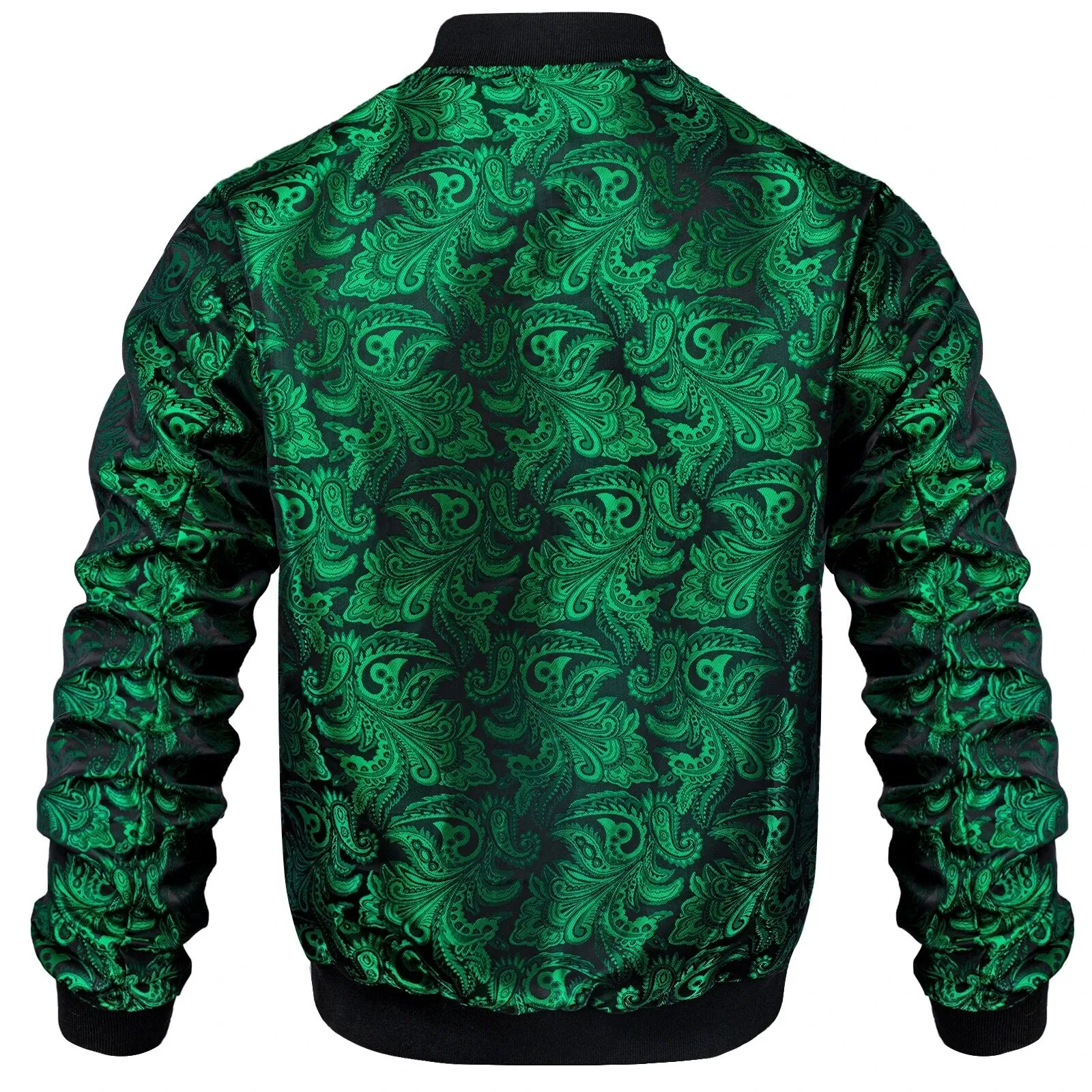 Jacquard Pattern Zipper Jacket