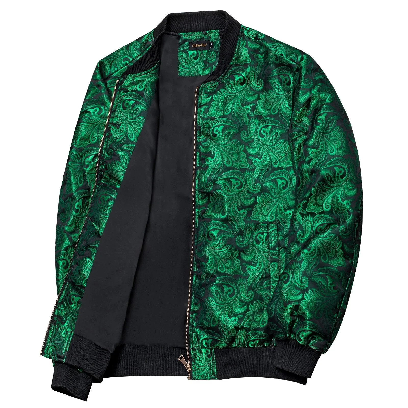 Jacquard Pattern Zipper Jacket