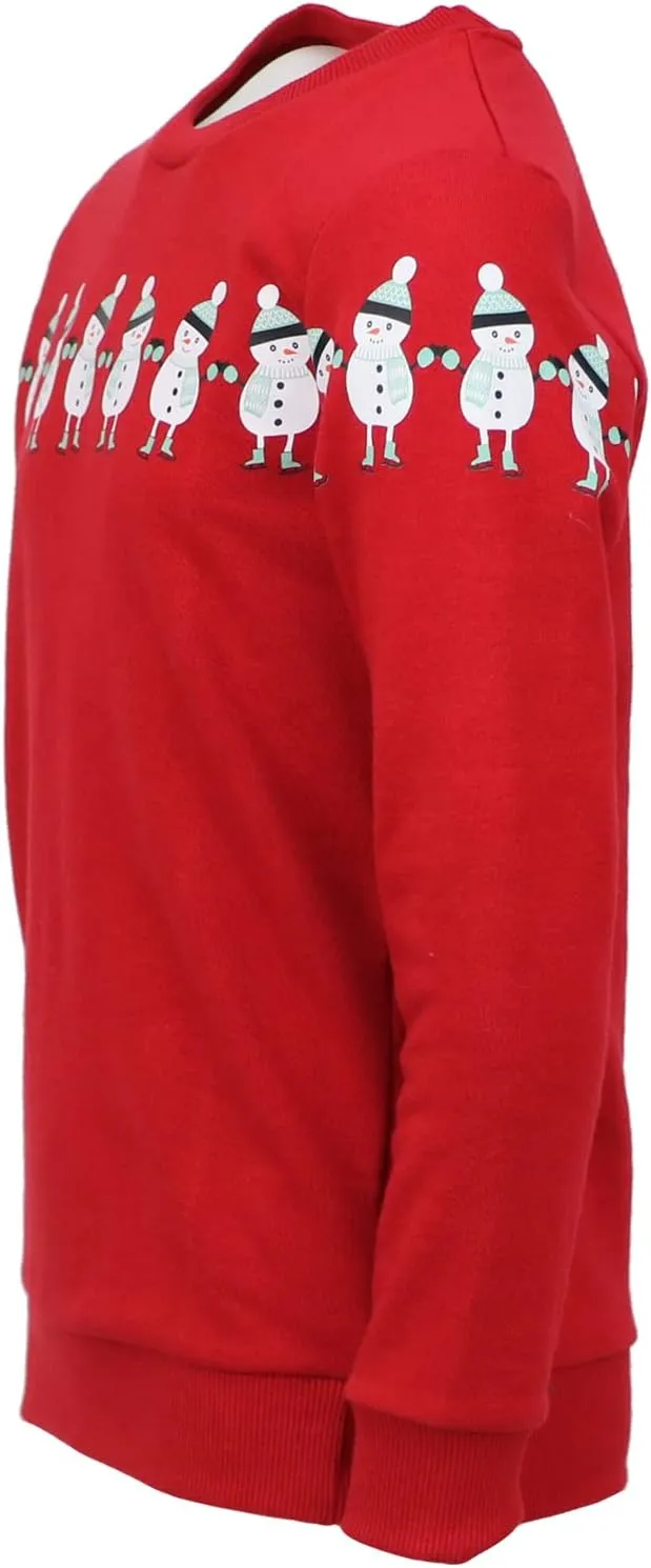 KIMU Boys' Long Sleeve Knit Pullover Christmas Sweater Crewneck Holiday Sweater Shirt