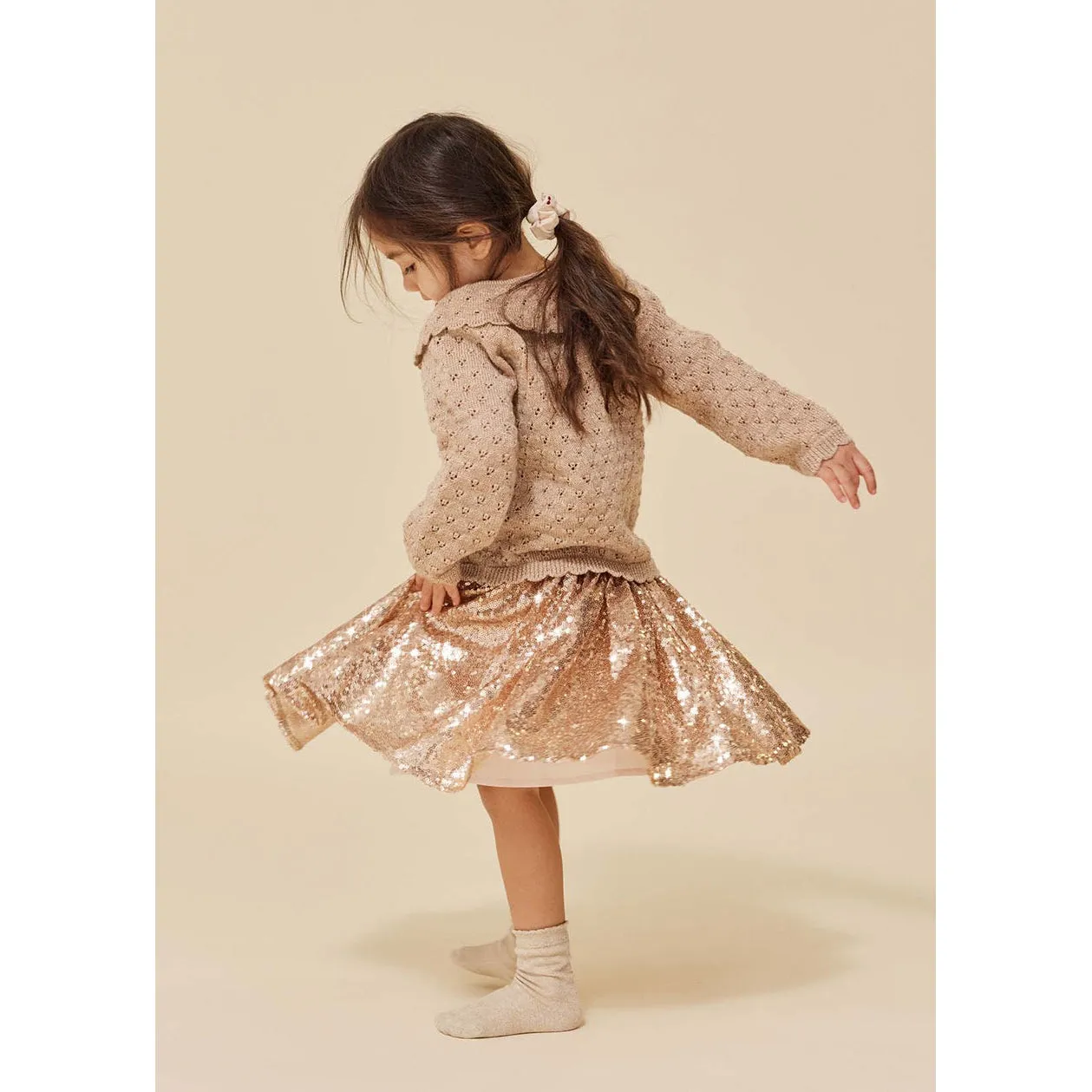 Konges Sløjd Starla Sequin Skirt Gold Blush