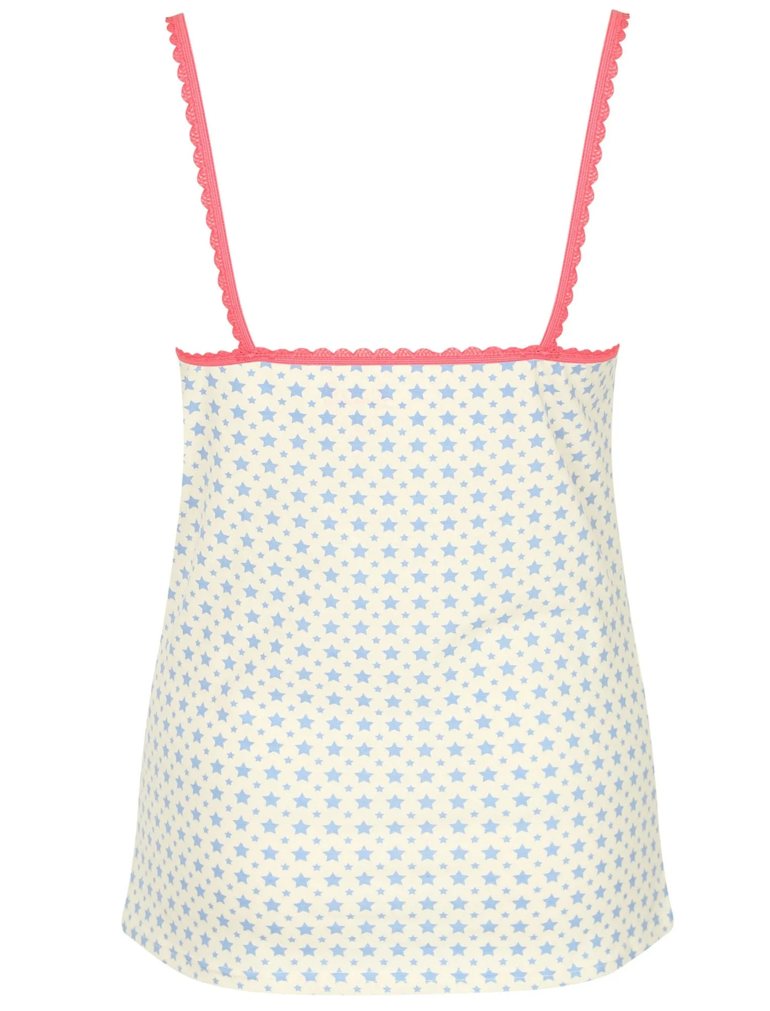 Layla Star Print Cami Underwear Set in Ivory / Placid Blue / Shocking Pink - Tokyo Laundry