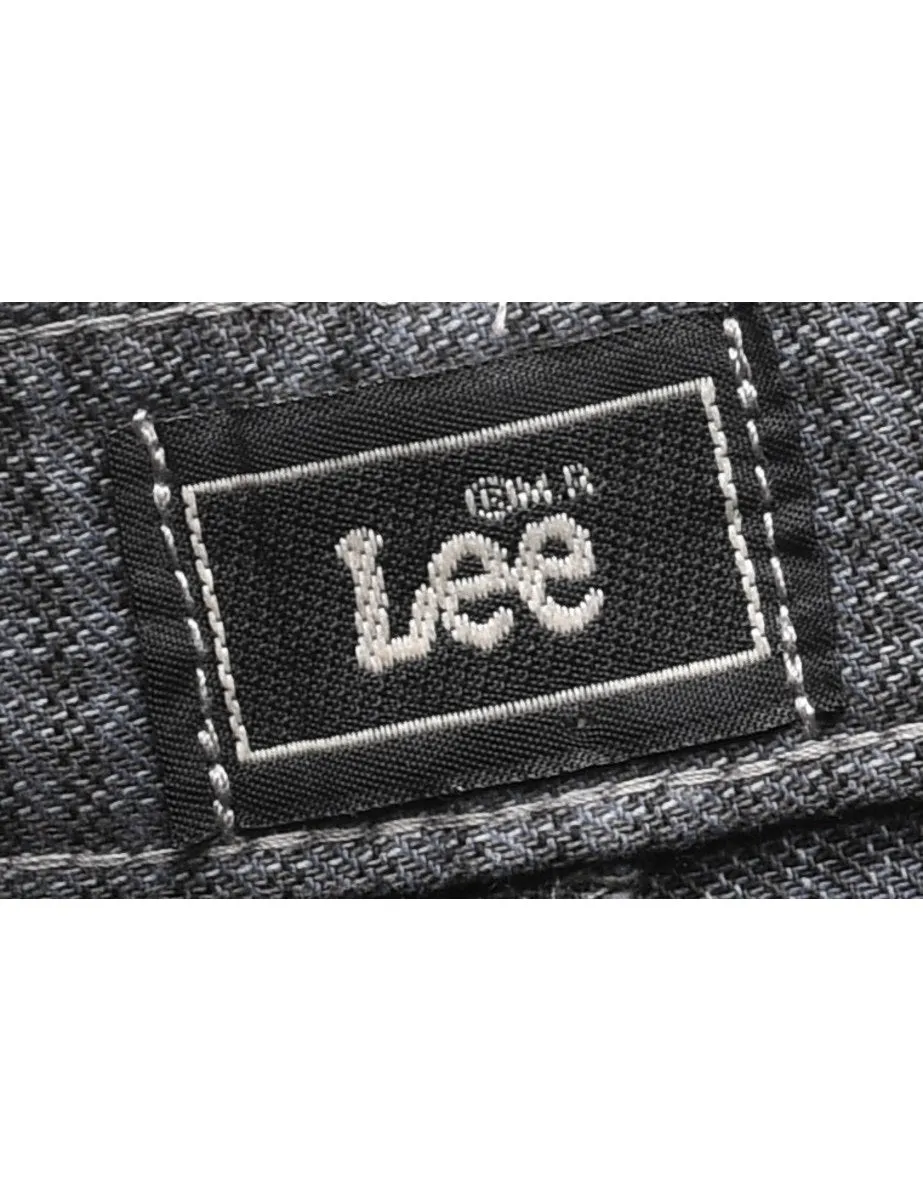 Lee Grey Checked Trousers - W26 L29
