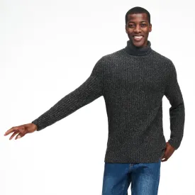 Marled Cashmere Turtleneck Sweater