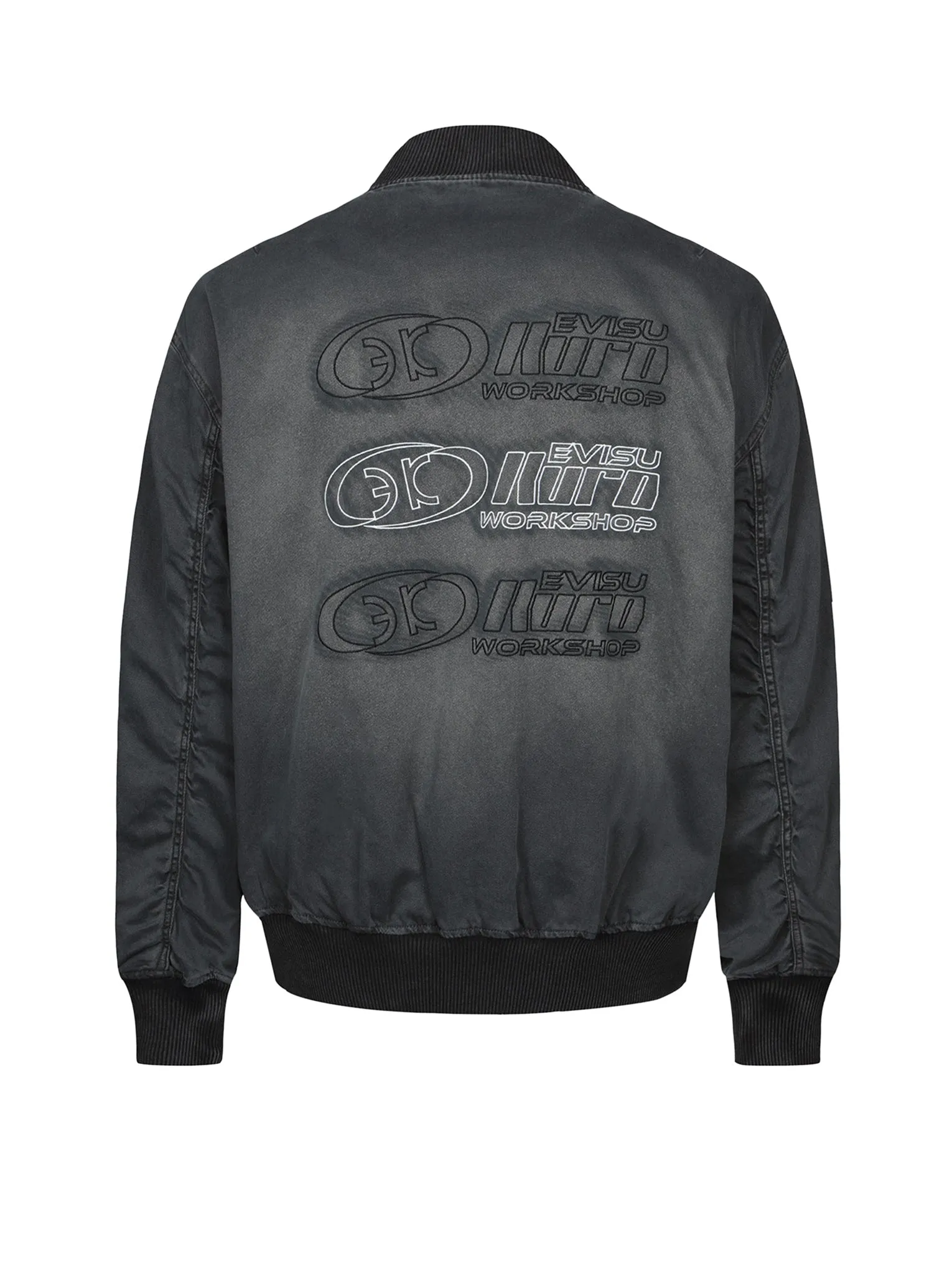 Multiple Logo Embroideries MA-1 Bomber Jacket