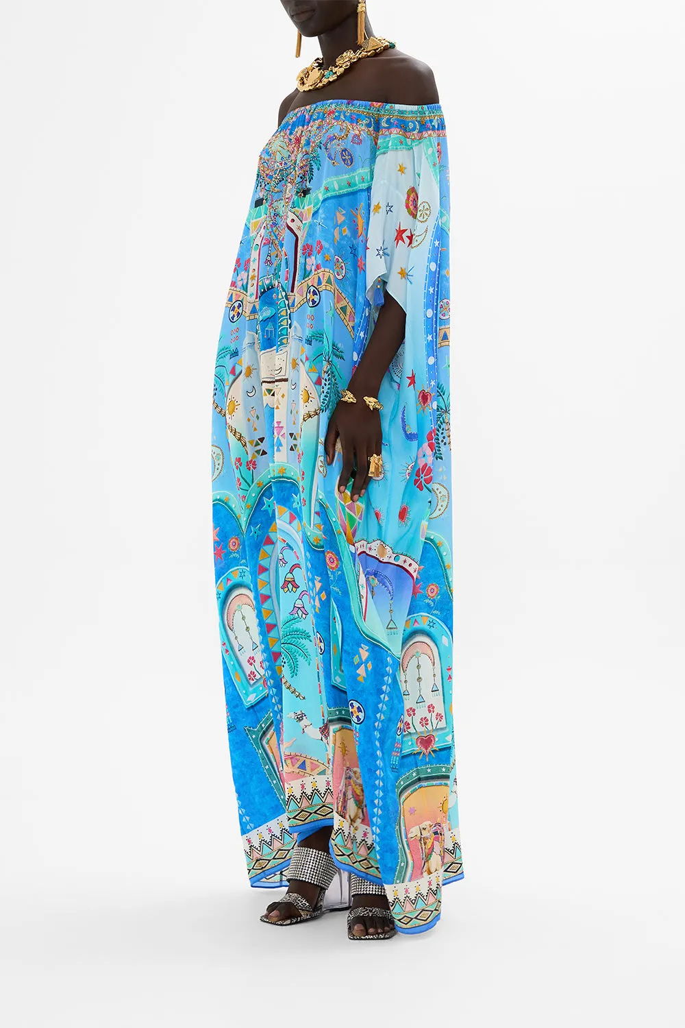 OFF SHOULDER KAFTAN A PAINTED VILLAGE