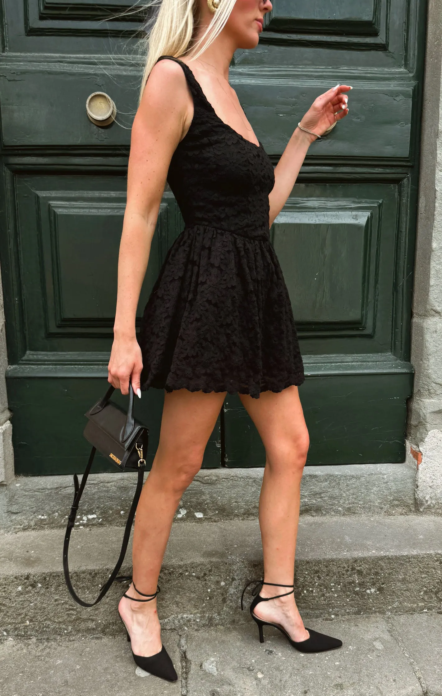 Ricci Skort Dress ~ Black Lace