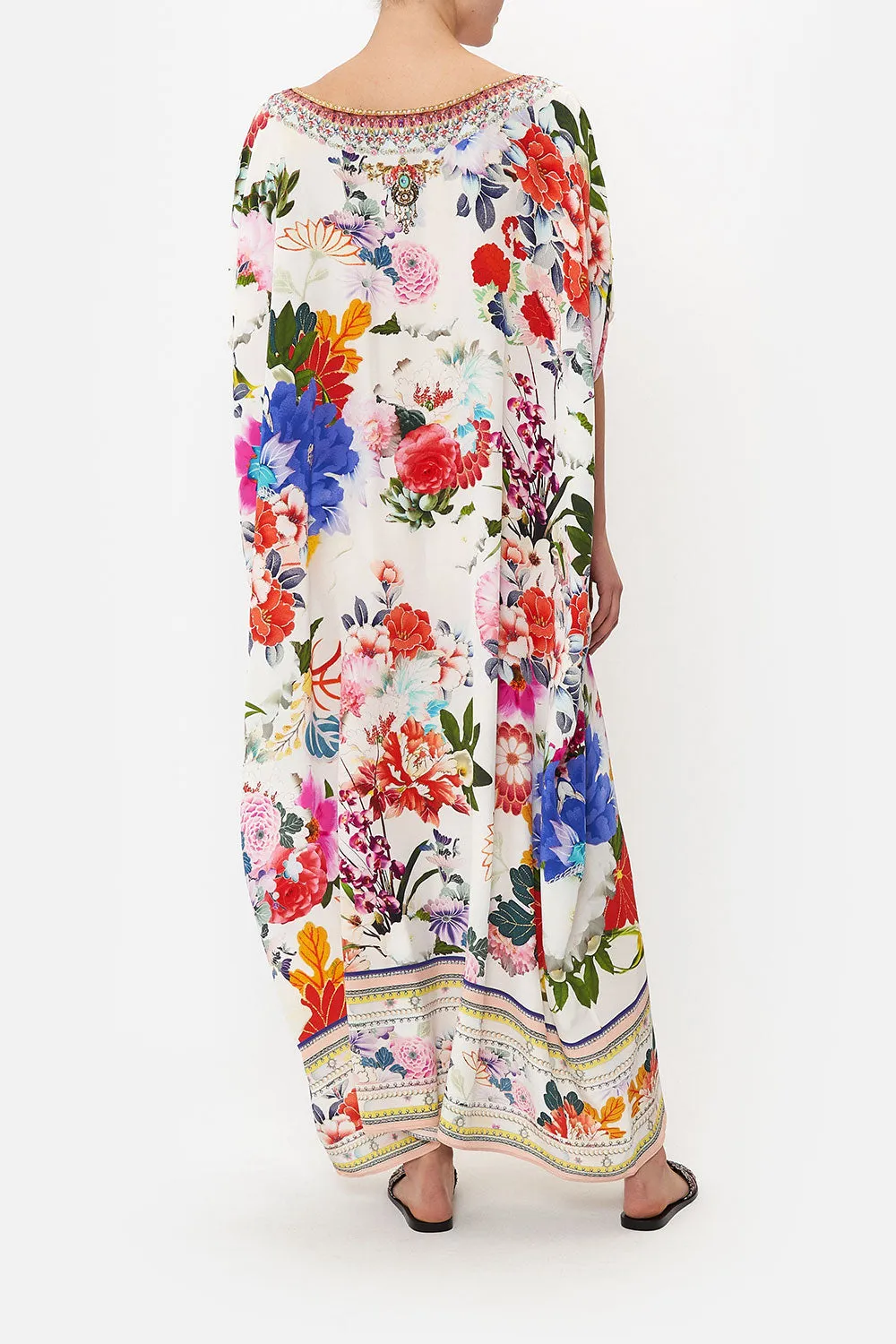 ROUND NECK KAFTAN MEMORIES OF A GARDEN