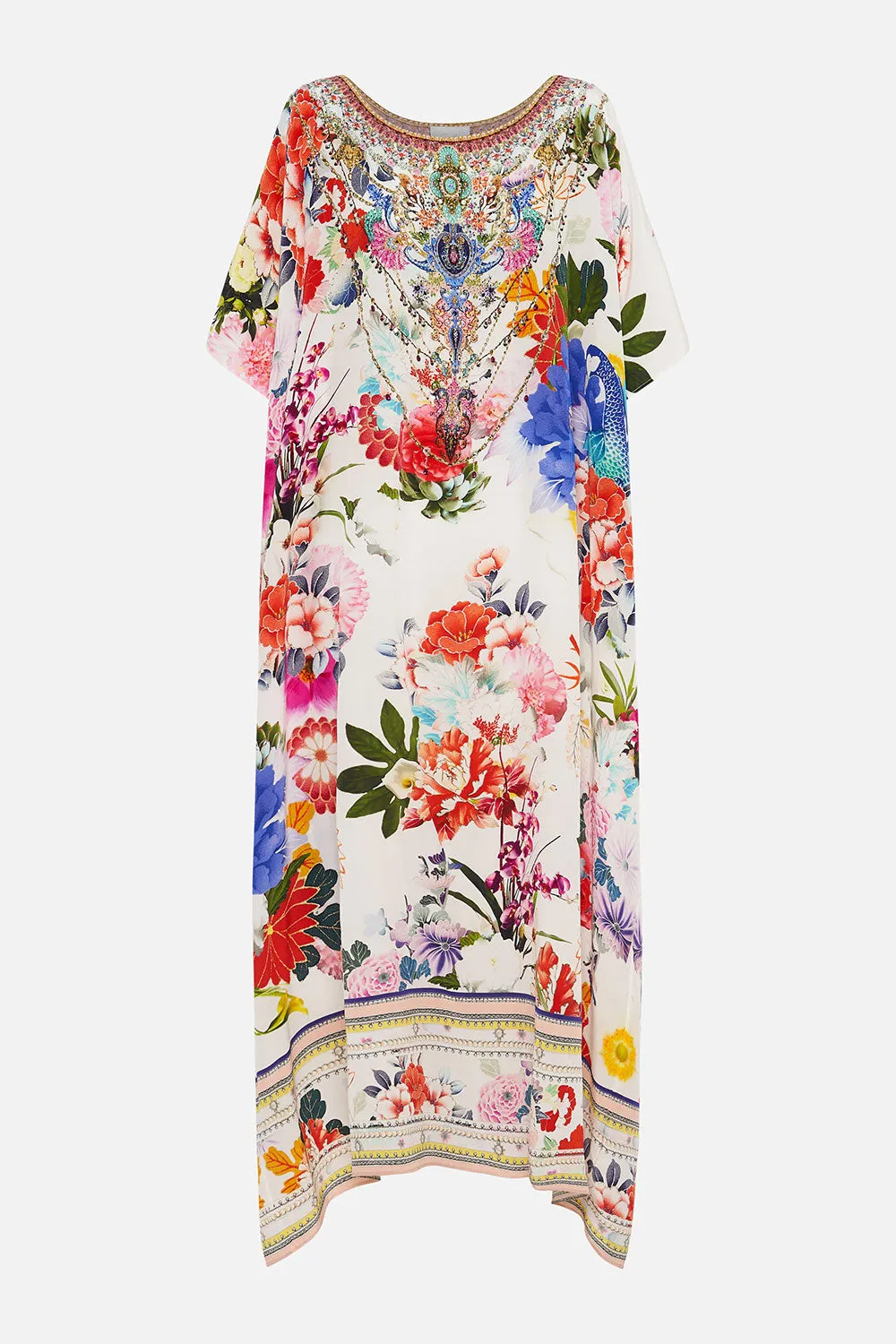 ROUND NECK KAFTAN MEMORIES OF A GARDEN