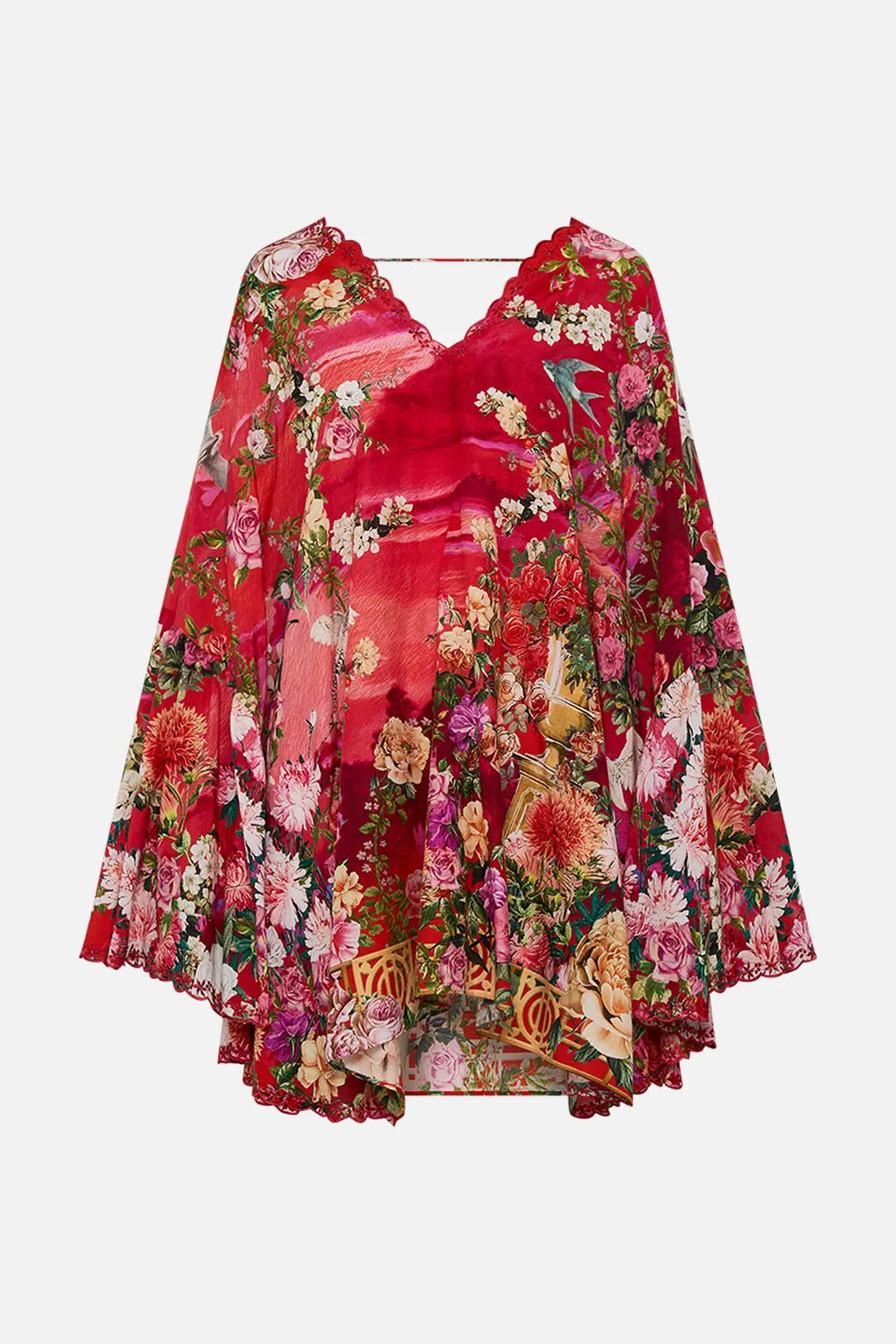 SHORT V NECK RUFFLE KAFTAN SWEET HOME ALEXANDRIA