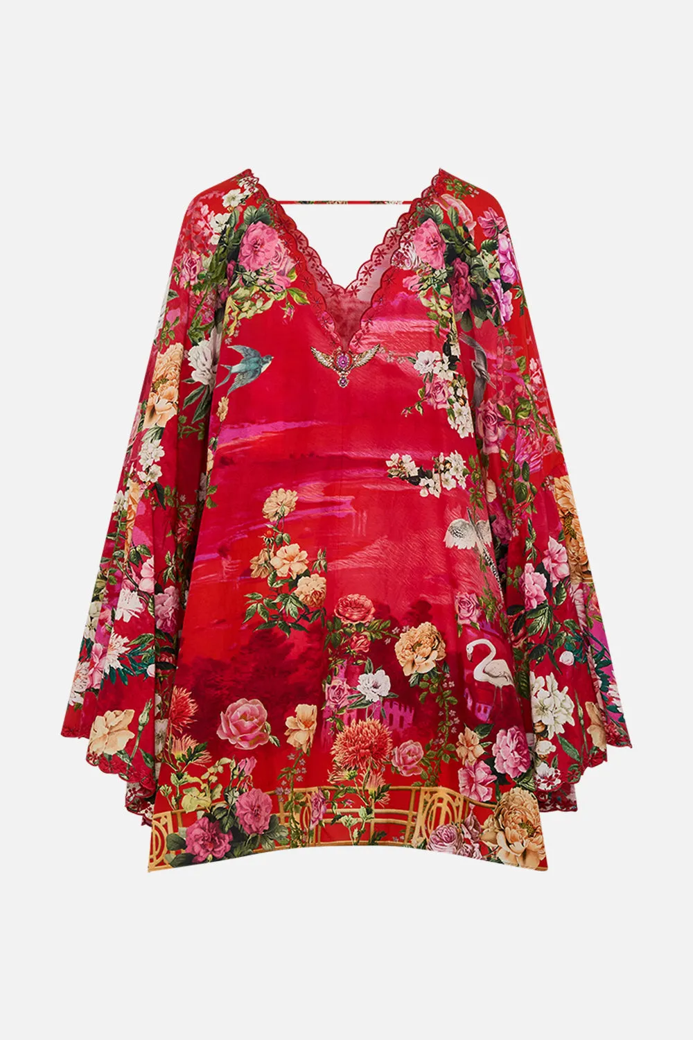 SHORT V NECK RUFFLE KAFTAN SWEET HOME ALEXANDRIA
