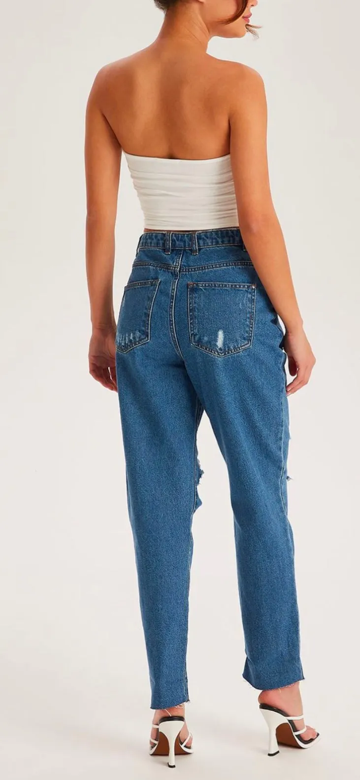 Tallie Ripped Mom Jeans