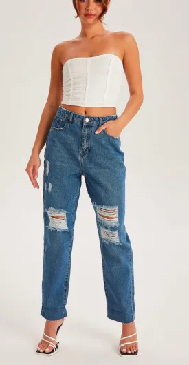 Tallie Ripped Mom Jeans