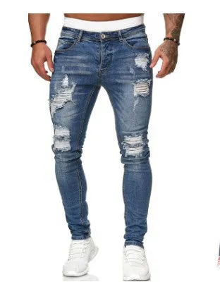 Trendy Ripped Solid Casual Jeans - GlamzLife