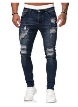 Trendy Ripped Solid Casual Jeans - GlamzLife