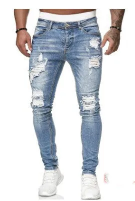 Trendy Ripped Solid Casual Jeans - GlamzLife
