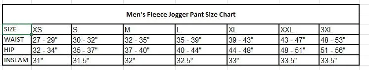Triple Threat Men's Fleece Jogger Pant (White with Red and Gold Stripes)