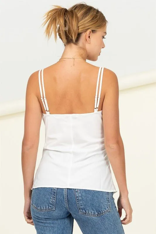 Two Strap Lace Cami Top