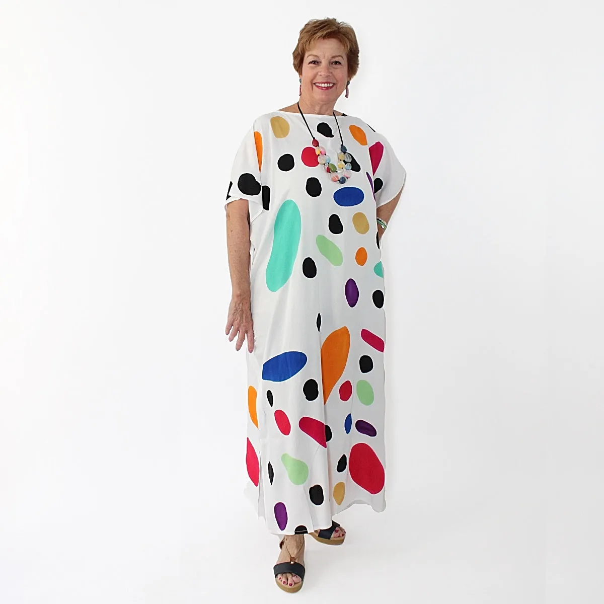 Vibrant Dot Kaftan