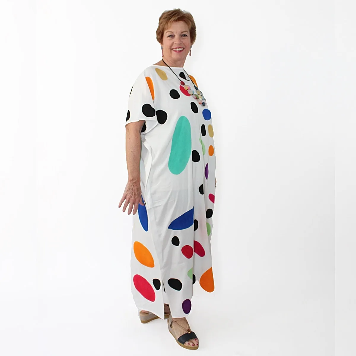 Vibrant Dot Kaftan