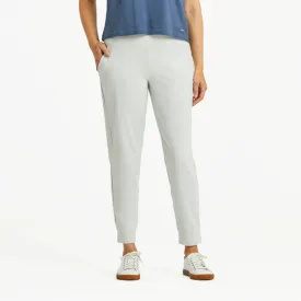 Women's Life Is Good Gray Flex Crusher Jogger
