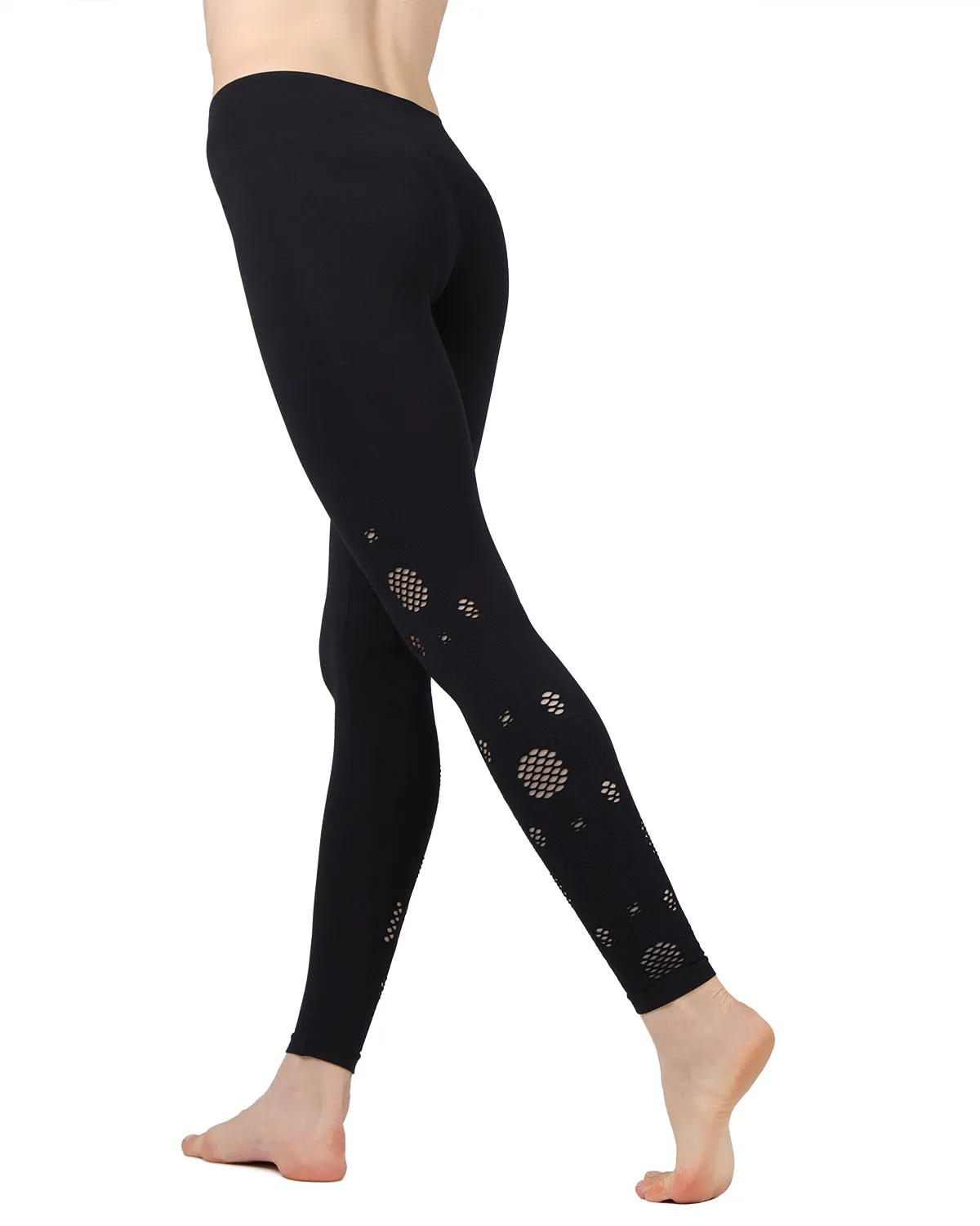 Women's Seamless Breathable Leggings with Wide Waistband